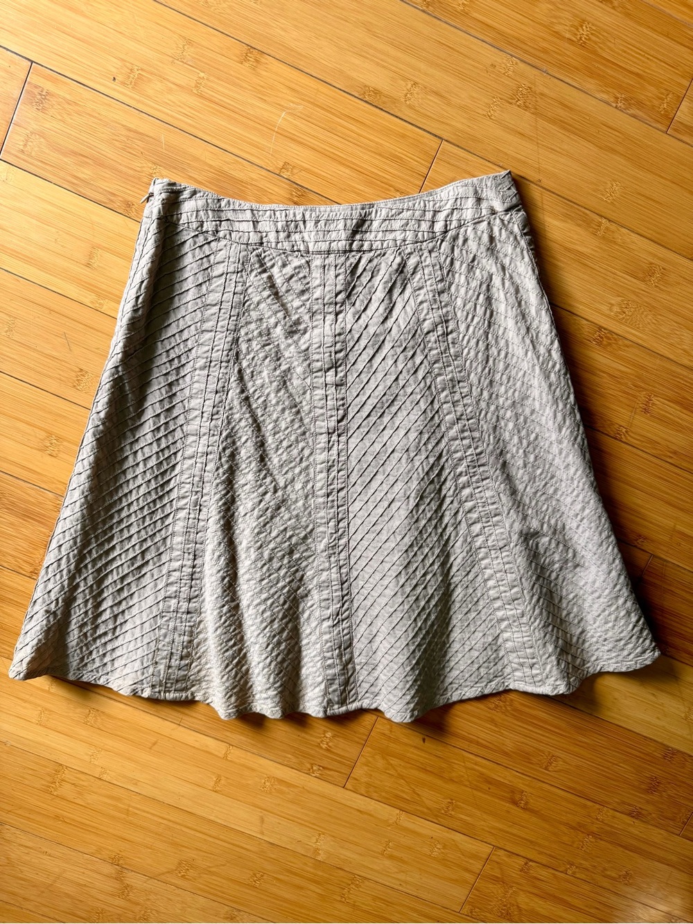 GAP Quilted A-Line Mini Skirt • Cotton Textured Skirt • Lined Flare Skirt